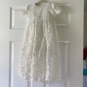 Baby girl Christening gown & bonnet